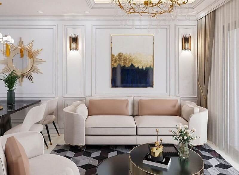 phong-cach-co-dien-cho-noi-that-chung-cu-77m2-1 Phong cách cổ điển cho nội thất chung cư 77m2