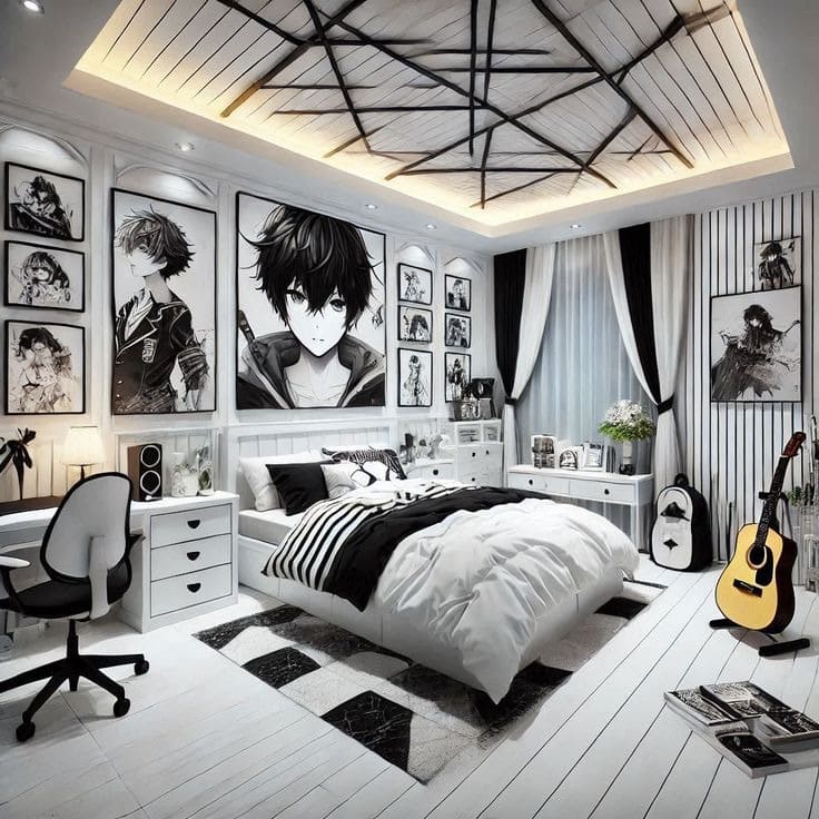 Mẫu phòng ngủ Anime cá tính và độc đáo