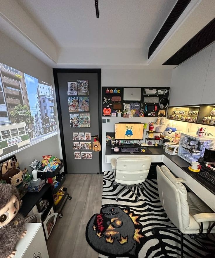 Mẫu phòng ngủ anime cho nam