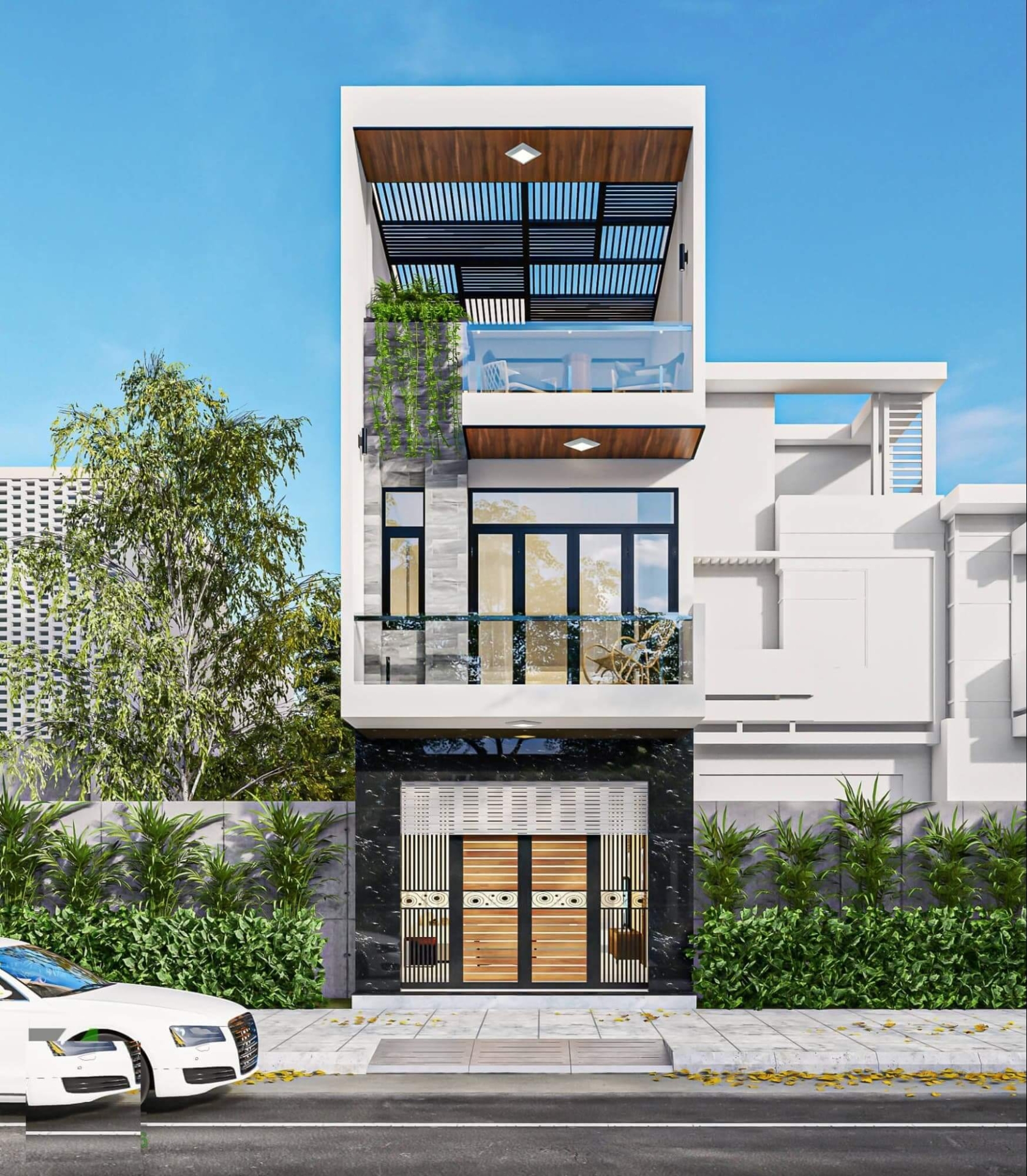 thiet-ke-an-tuong-va-doc-dao-cua-nha-ong-3-tang-4x16m Thiết kế ấn tượng và độc đáo của nhà ống 3 tầng 4x16m