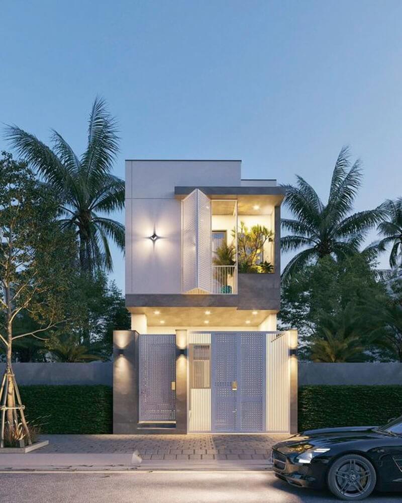 thiet-ke-ha-2-tang-7x11m-tran-ngap-anh-sang-va-cay-xanh-1 Thiết kế hà 2 tầng 7x11m tràn ngập ánh sáng và cây xanh