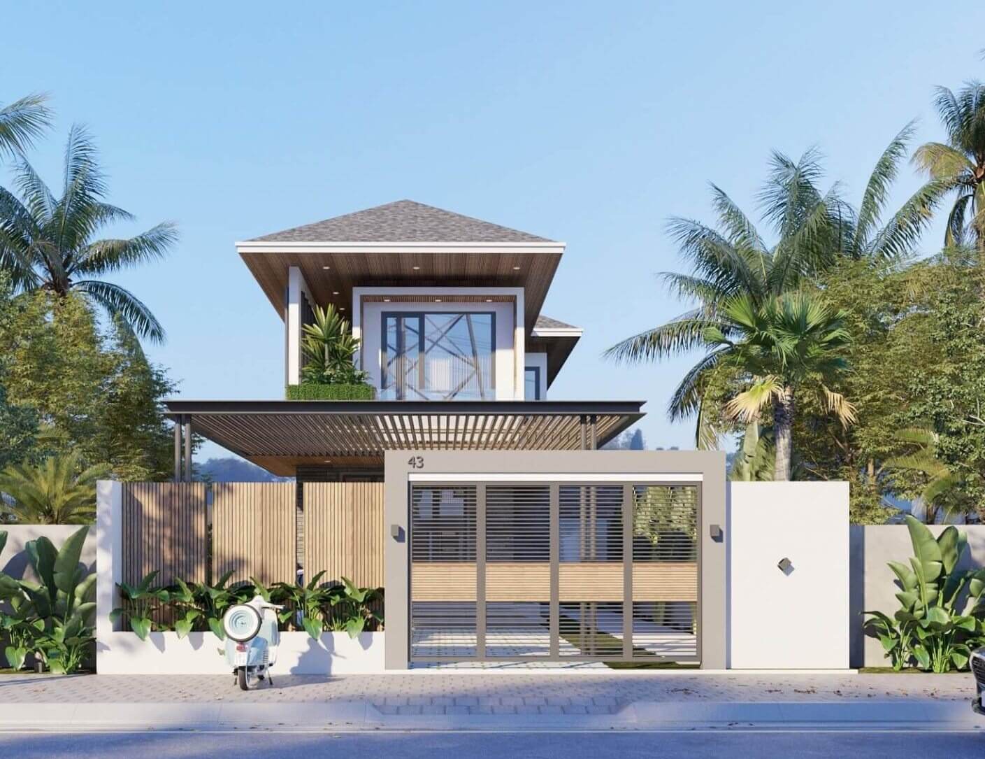 Thiết kế không gian hợp lý cho nhà 1 trệt 1 lầu