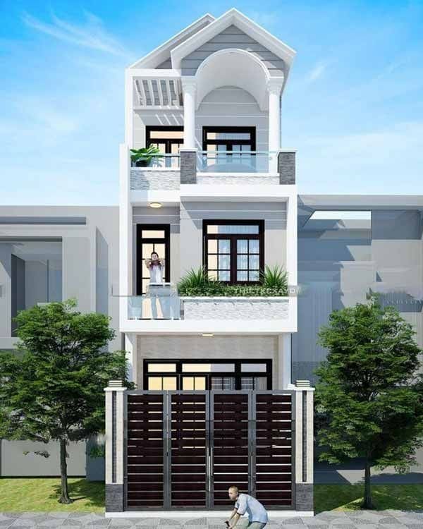 thiet-ke-nha-2-tang-3-phong-ngu-80m2-25jpg Nhà phố hiện đại 3 tầng với ban công, cửa sổ kính lớn và cây xanh, thiết kế sang trọng, tối ưu không gian.