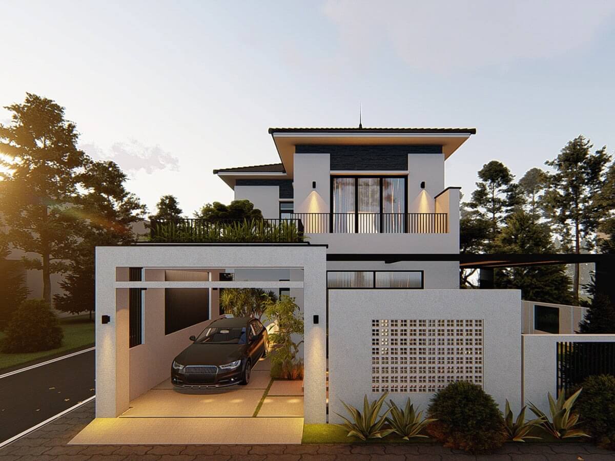 thiet-ke-nha-2-tang-7x11m-hinh-chu-l-1 Thiết kế nhà 2 tầng 7x11m hình chữ L