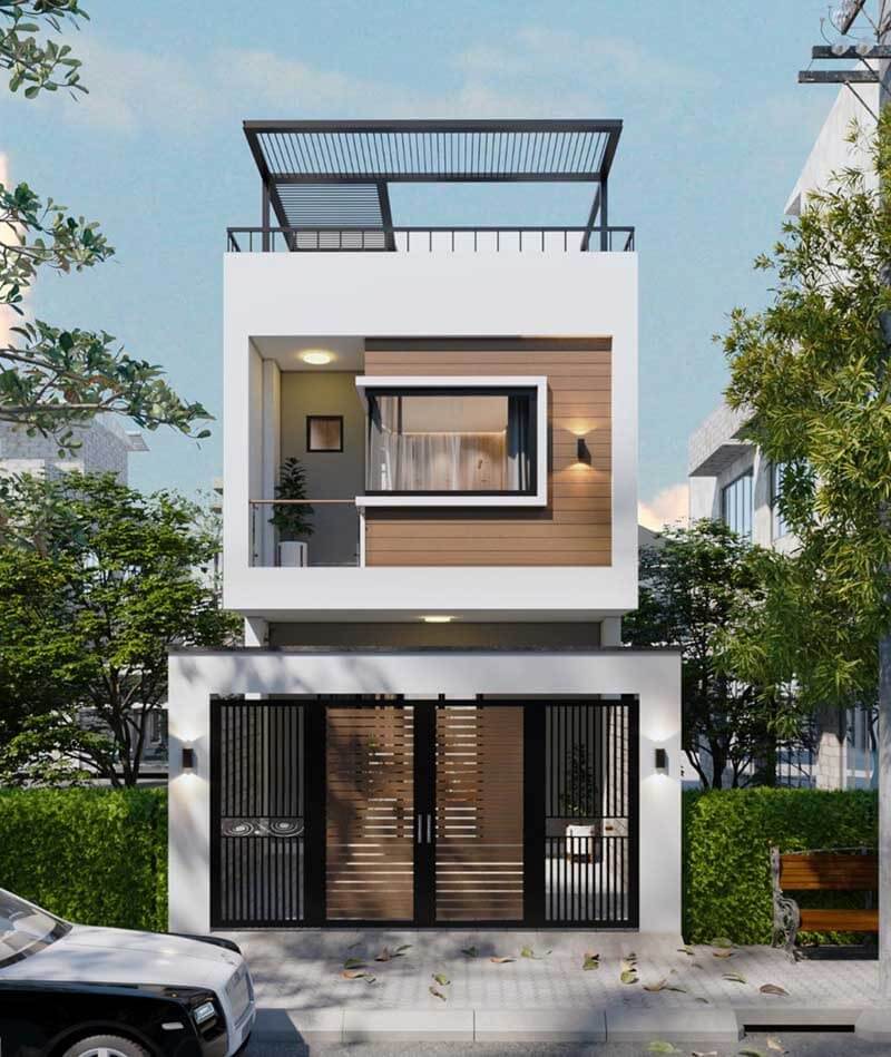 thiet-ke-nha-4x10-1-tret-1-lau-mai-bang-4 Thiết kế nhà 4x10 1 trệt 1 lầu mái bằng 4