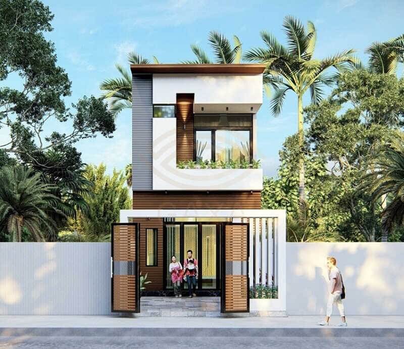 thiet-ke-nha-4x10-1-tret-1-lau-mai-bang-phong-cach-hien-dai Thiết kế nhà 4x10 1 trệt 1 lầu mái bằng phong cách hiện đại