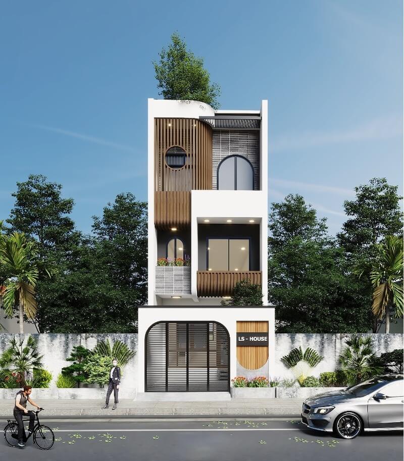 thiet-ke-nha-4x10m-3-tang-nho-gon-tien-nghi-4 Thiết kế nhà 4x10m 3 tầng nhỏ gọn, tiện nghi 4