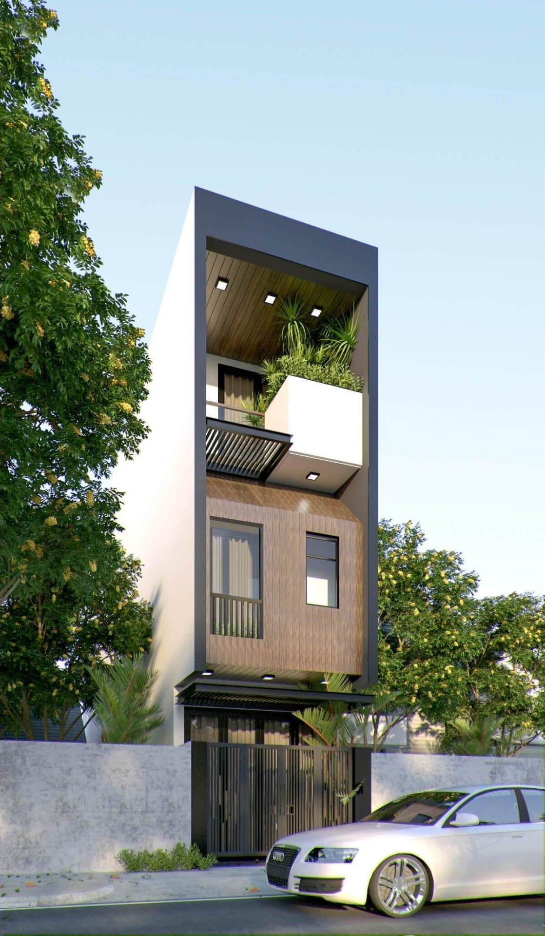 thiet-ke-nha-4x20-co-gara-3-tang-dep-mat-2 Thiết kế nhà 4x20 có gara 3 tầng đẹp mắt 2