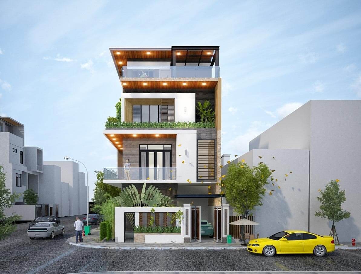 thiet-ke-nha-4x20-co-gara-3-tang-dep-mat Thiết kế nhà 4x20 có gara 3 tầng đẹp mắt