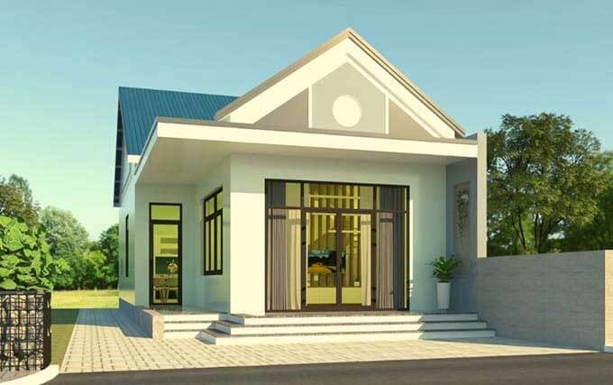 Thiết kế nhà cấp 4 5x16m mái thái độc đáo 6