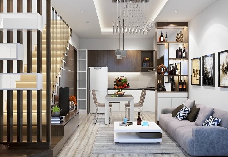 Thiết kế nhà diện tích nhỏ 20m2 hiện đại, sang trọng 3