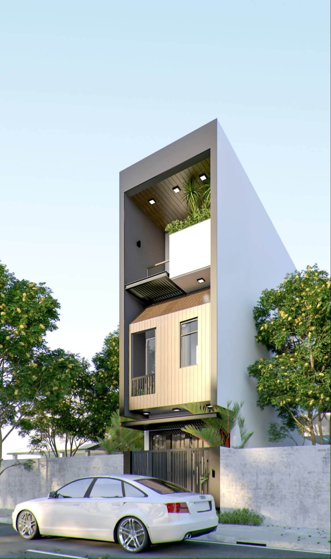 thiet-ke-nha-dien-tich-nho-4x10m-3-tang-nang-dong-va-tuoi-moi-3 Thiết kế nhà diện tích nhỏ 4x10m 3 tầng năng động và tươi mới 3