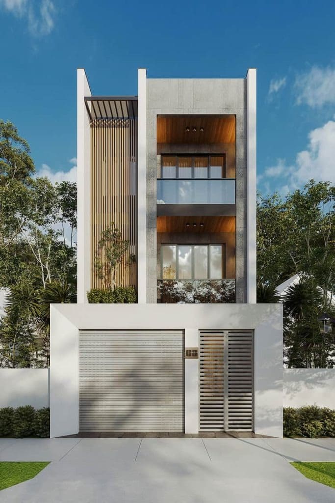 Mẫu nhà phố mặt tiền 7m hiện đại để đầu tư