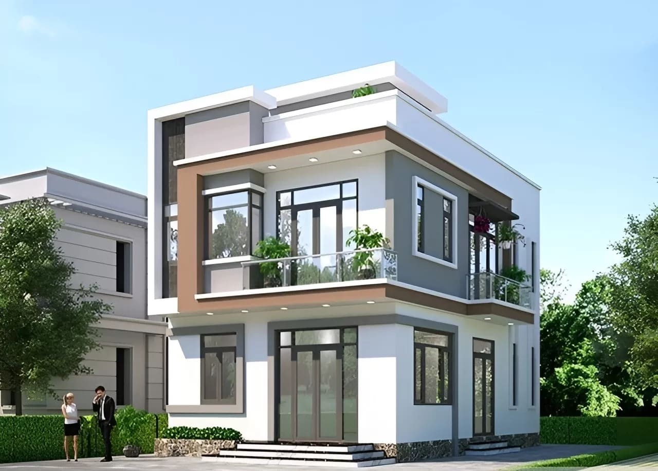 Mẫu nhà ống mặt tiền 7m 2 tầng