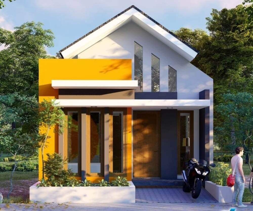 thiet-ke-nha-nho-24m2-mai-thai-3 Thiết kế nhà nhỏ 24m2 mái Thái 3