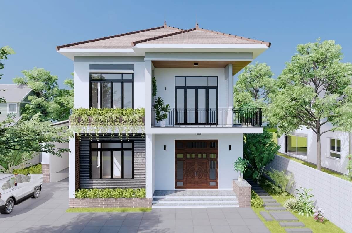 thiet-ke-nha-nho-24m2-mai-thai Thiết kế nhà nhỏ 24m2 mái Thái