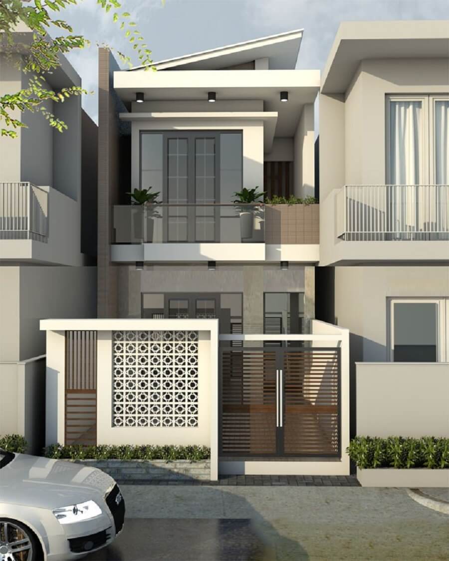 Thiết kế nhà ống 2 tầng 4.5 x15 đơn giản và hiện đại