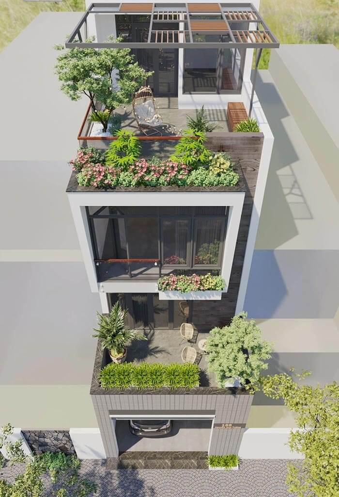 thiet-ke-nha-ong-3x15-co-san-vuon-xanh-mat-3 Thiết kế nhà ống 3x15 có sân vườn xanh mát 3