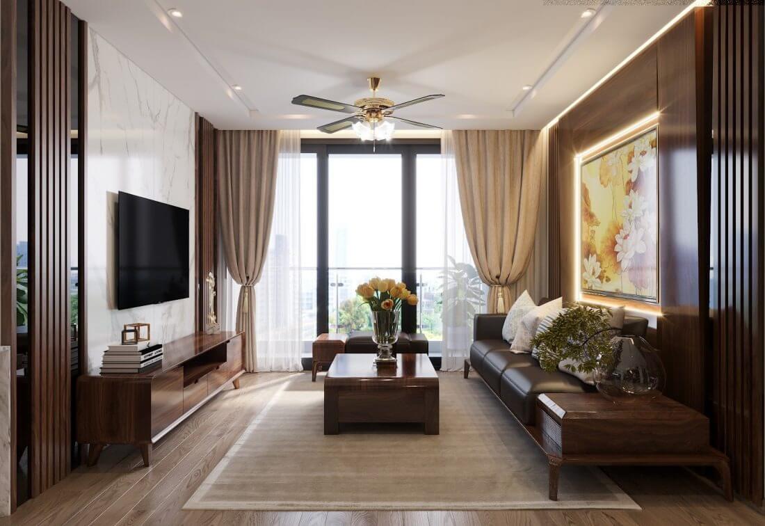 thiet-ke-noi-that-can-ho-tu-go-oc-cho-tu-nhien-mau-7 Thiết kế nội thất căn hộ từ gỗ óc chó tự nhiên - Mẫu 7