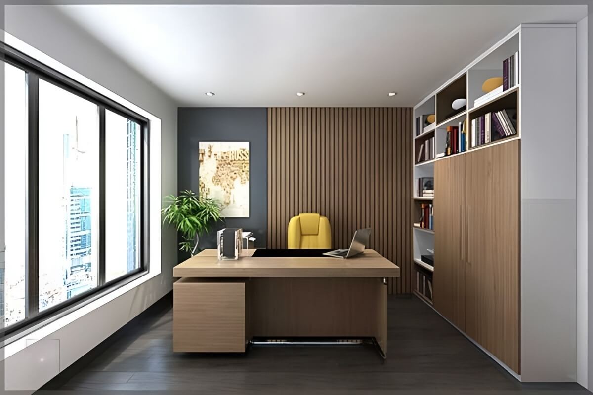Thiết kế nội thất phòng giám đốc có diện tích nhỏ