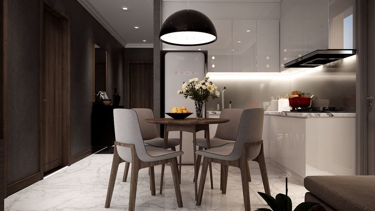 Thiết kế phòng bếp cho chung cư 105m2 4