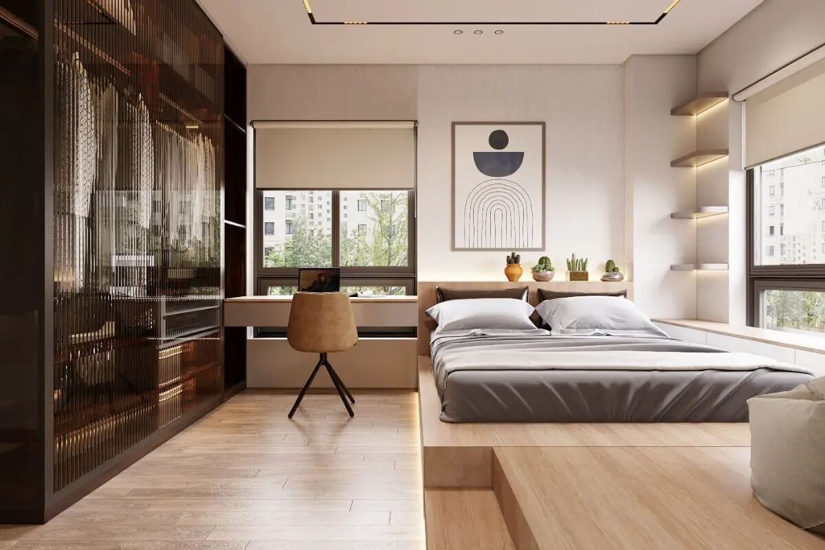Thiết kế phòng ngủ hiện đại chung cư