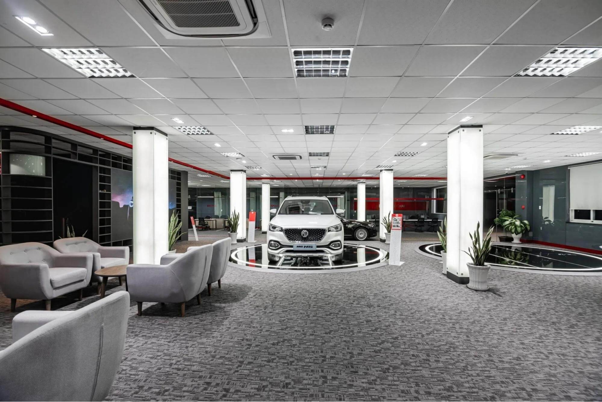 Thiết kế showroom ô tô phong cách tối giản