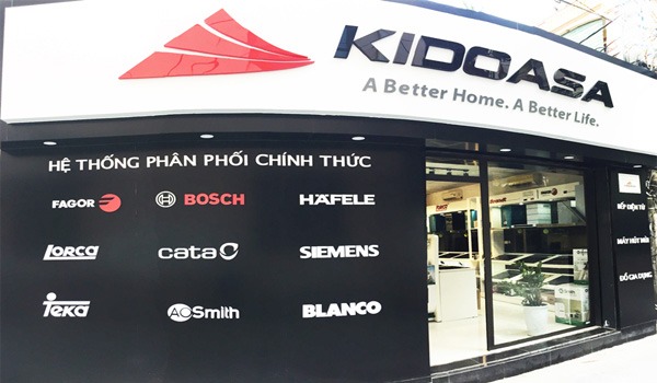 Cửa hàng Kidoasa phân phối thiết bị iNOX, Bosch, Siemens tại Việt Nam.