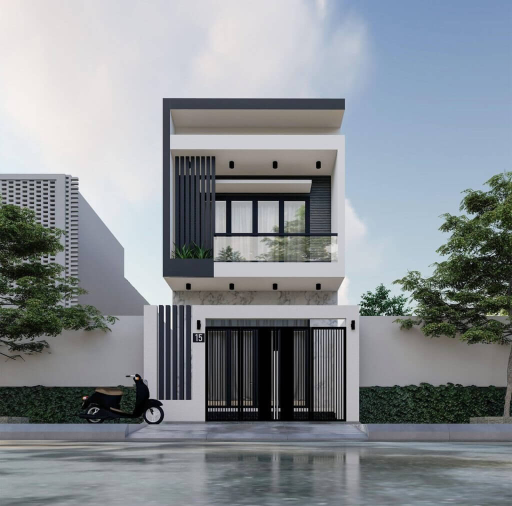 Thời gian xây dựng mẫu nhà ống 2 tầng 4x15m có 3 phòng ngủ nhanh