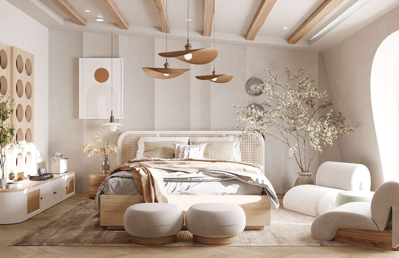 Trang trí phòng ngủ phong cách vintage hoài cổ