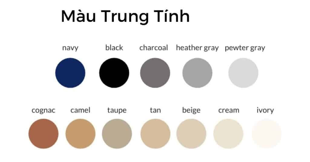 Chọn màu sáng hoặc trung tính
