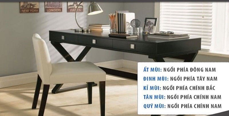 Hướng sắp xếp bàn làm việc cho người tuổi Mùi