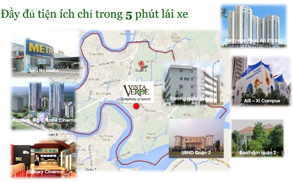 Vị trí chung cư Vista Verde