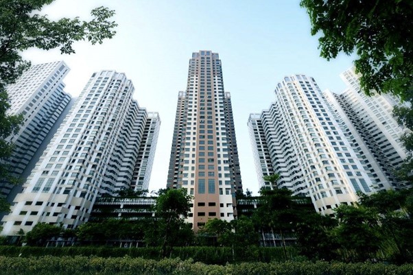 khong gian song xanh tai chung cu  Mulberry Lane