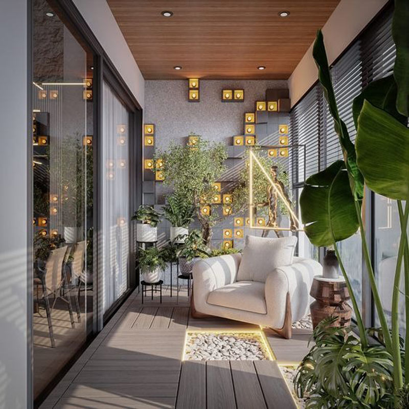 ban-cong-nha-ong-dep-15 Ý tưởng trang trí ban công nhà ống đẹp