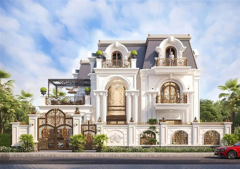 biet-thu-2-ty-11 Thiết kế biệt thự 2 tỷ tân cổ điển