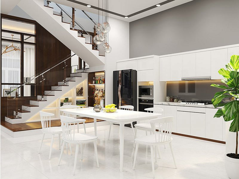 Lưu ý khi thiết kế cầu thang nhà ống