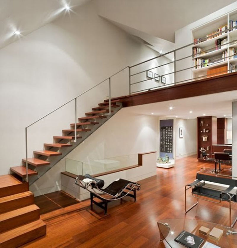 Cầu thang nhà ống chữ L