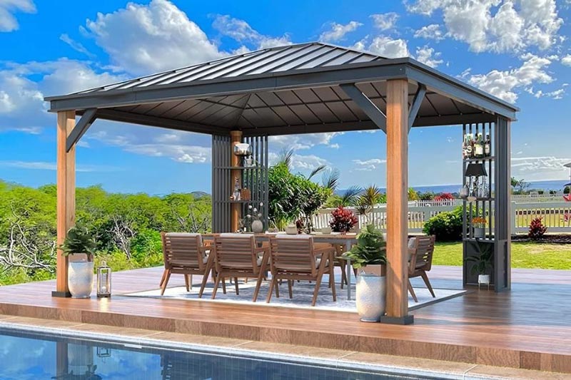 choi-san-vuon-4 Các mẫu chòi sân vườn phổ biến hiện nay