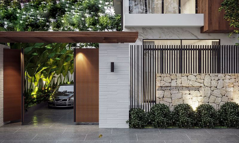 cong-nha-dep-16 Lưu ý khi ứng dụng cổng nhà ống, nhà phố hiện nay