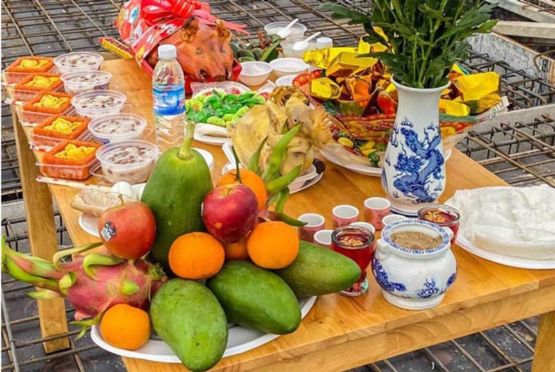 cung-sua-nha-4 Mâm cúng sửa nhà đơn giản