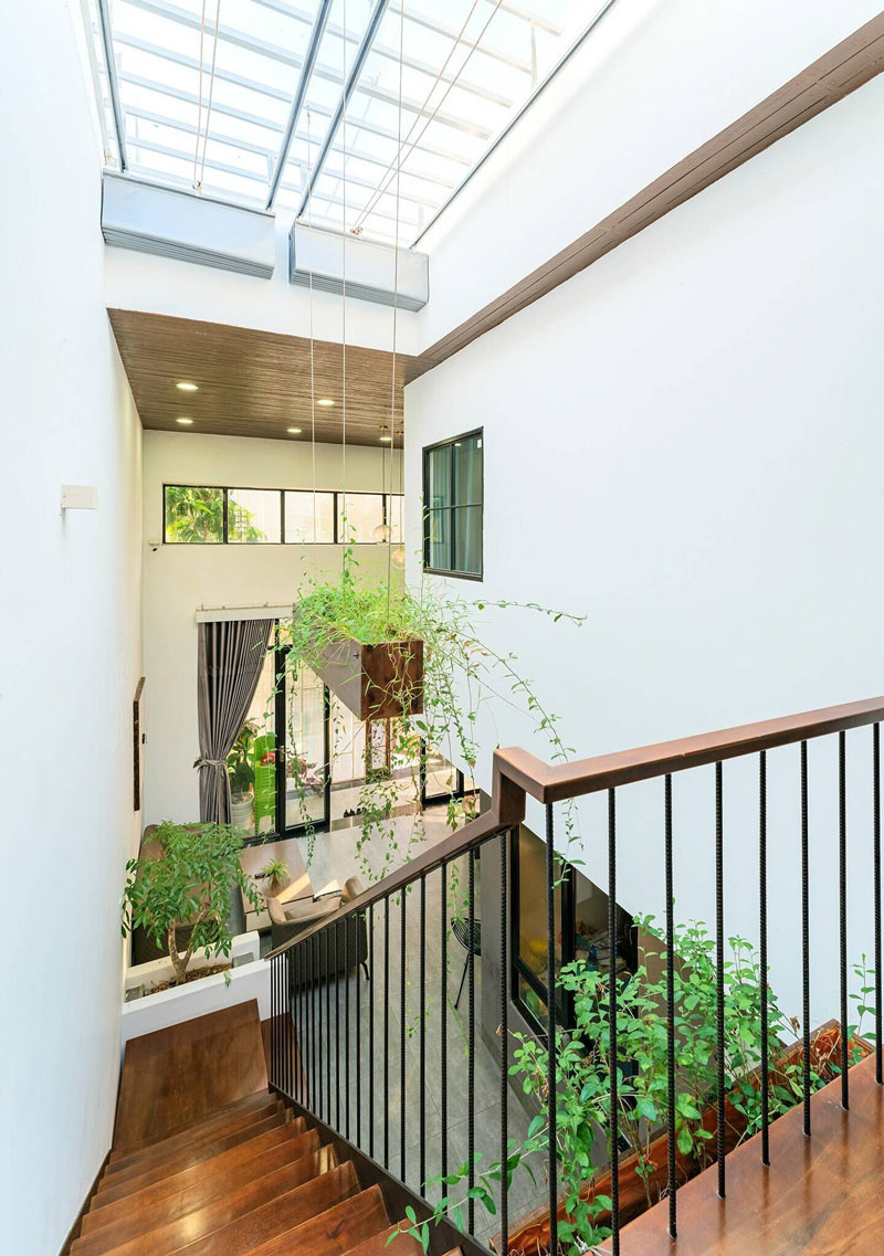 gieng-troi-nha-ong-12 Lưu ý khi thiết kế, trang trí giếng trời nhà ống