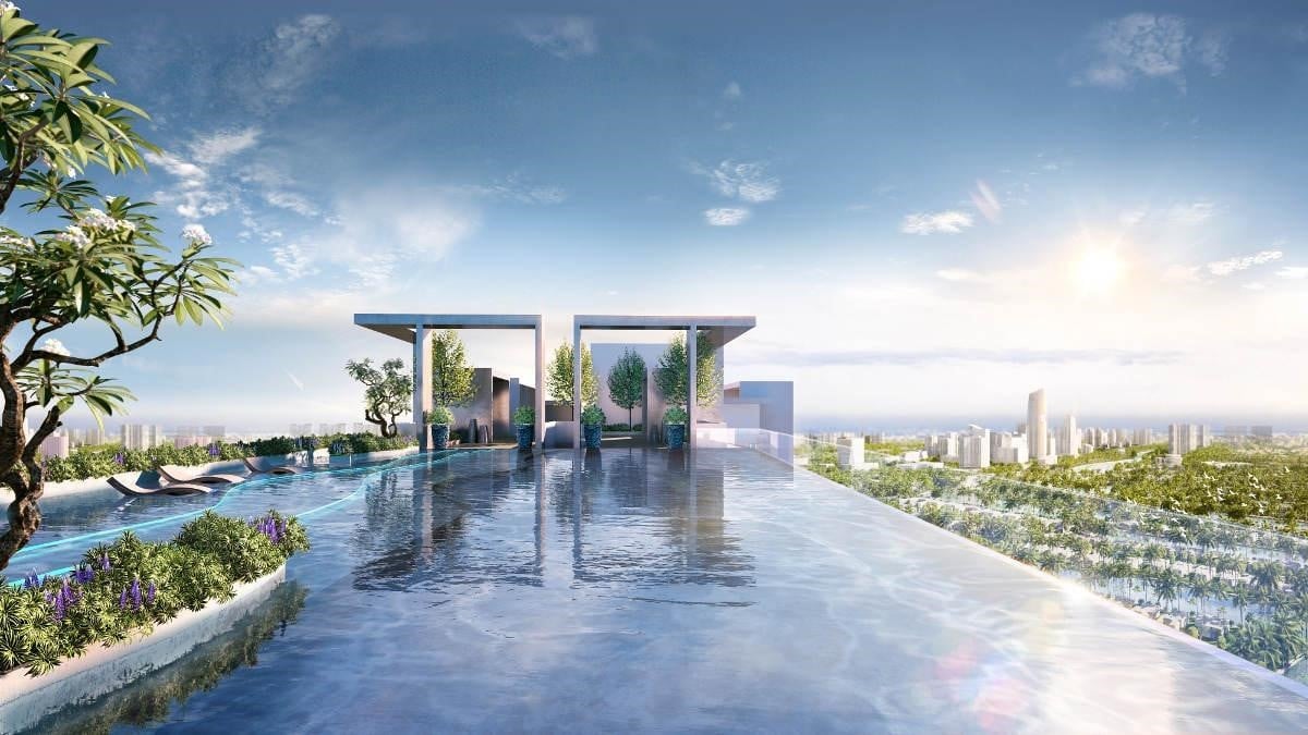Bể bơi 5 sao Sky Oasis tầng 41 Ecopark