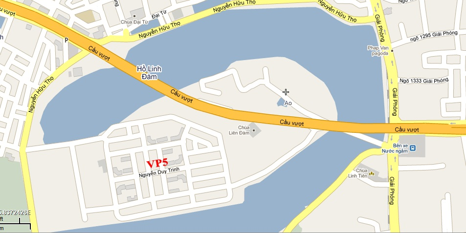 Vị trí chung cư VP5 quận Hoàng Mai