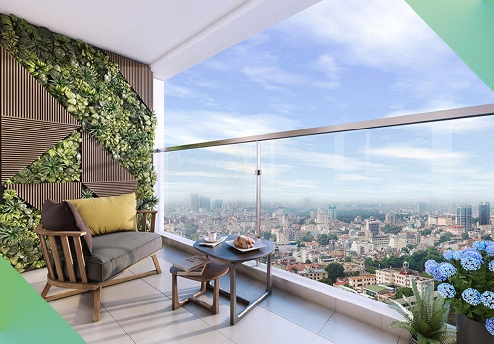 Ban công hướng Tây Bắc chịu ảnh hưởng từ nhiệt của mặt trời