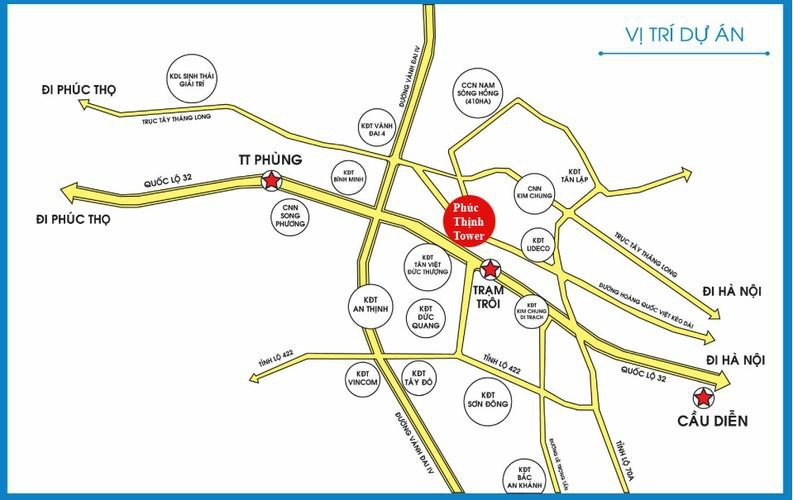 Vị trí dự án Phúc Thịnh Tower