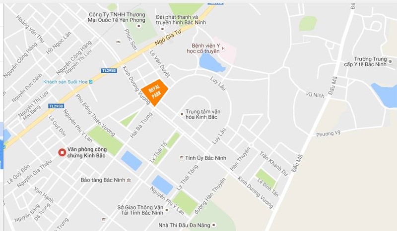 Vị trí của dự án Royal Park Bắc Ninh