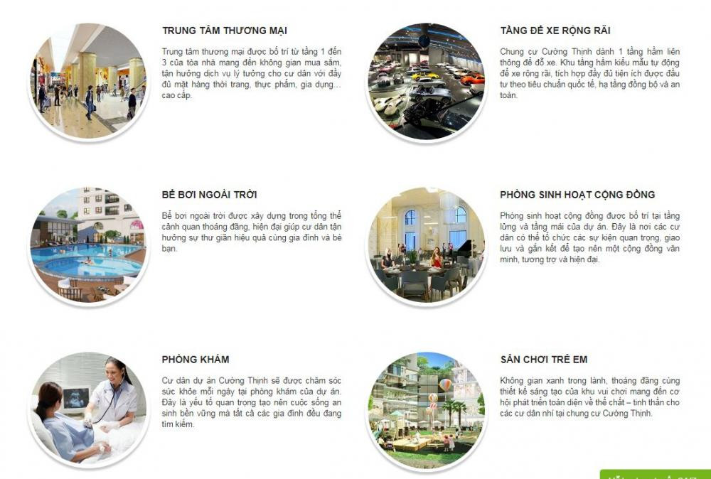 Tiện ích tại Chung cư Cường Thịnh Bắc Ninh