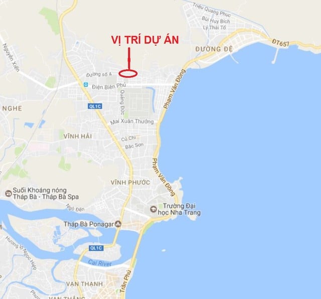 Vị trí chung cư Bình Phú 2 Nha Trang