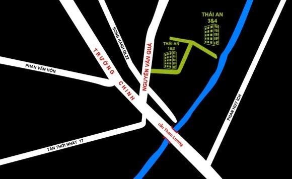 Dự án chung cư Thái An 3 - 4 tọa lạc tại vị trí thuận tiện di chuyển